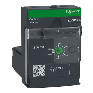 LUCB05BL - Täiustatud juhtimisseade, TeSys Ultra, 3P, 1,25 kuni 5A, 690VAC, kaitse ja diagnostika, klass 10, 24VDC mähis. - Schneider Electric - Täiustatud juhtimisseade, TeSys Ultra, 3P, 1,25 kuni 5A, 690VAC, kaitse ja diagnostika, klass 10, 24VDC mähis. - Schneider Electric - 0