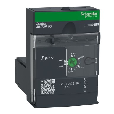 LUCB05ES - Täiustatud juhtimisseade, TeSys Ultra, 3P, 1,25 kuni 5A, 690VAC, kaitse ja diagnostika, klass 10, 48 kuni 72VAC/DC mähis. - Schneider Electric - Täiustatud juhtimisseade, TeSys Ultra, 3P, 1,25 kuni 5A, 690VAC, kaitse ja diagnostika, klass 10, 48 kuni 72VAC/DC mähis. - Schneider Electric - 0