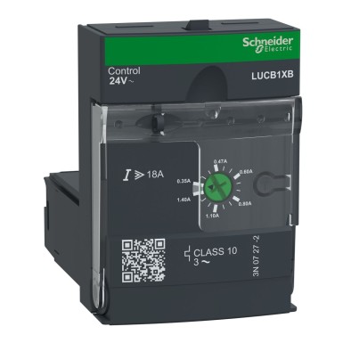 LUCB1XB - Täiustatud juhtimisseade, TeSys Ultra, 3P, 0,35 kuni 1,4A, 690VAC, kaitse ja diagnostika, klass 10, 24VAC mähis. - Schneider Electric - Täiustatud juhtimisseade, TeSys Ultra, 3P, 0,35 kuni 1,4A, 690VAC, kaitse ja diagnostika, klass 10, 24VAC mähis. - Schneider Electric - 0