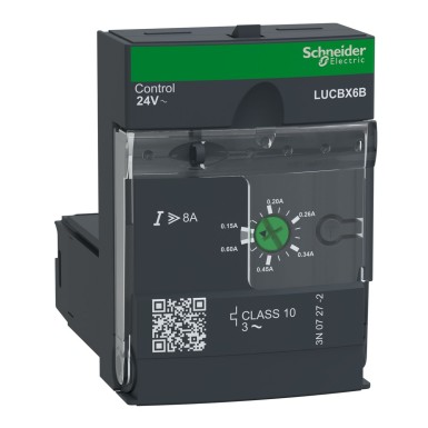 LUCBX6B - Täiustatud juhtimisseade, TeSys Ultra, 3P, 0,15 kuni 0,6A, 690VAC, kaitse ja diagnostika, klass 10, 24VAC mähis - Schneider Electric - Täiustatud juhtimisseade, TeSys Ultra, 3P, 0,15 kuni 0,6A, 690VAC, kaitse ja diagnostika, klass 10, 24VAC mähis - Schneider Electric - 0