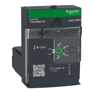 LUCC18FU - Täiustatud juhtimisseade, TeSys Ultra, 1P, 4,5 kuni 18A, kaitse ja diagnostika, klass 10, 110 kuni 240VAC/DC mähis. - Schneider Electric - Täiustatud juhtimisseade, TeSys Ultra, 1P, 4,5 kuni 18A, kaitse ja diagnostika, klass 10, 110 kuni 240VAC/DC mähis. - Schneider Electric - 0