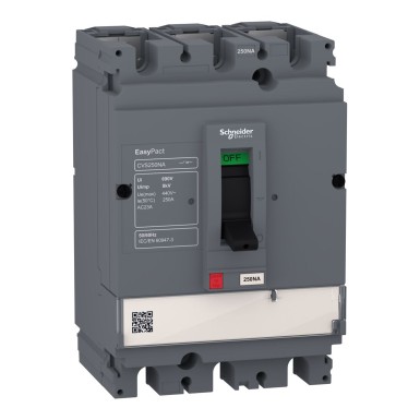 LV510425 - Lülituskatkesti EasyPact CVS100NA, 3-pooluseline, 100 A, AC22A, AC23A - Schneider Electric - Lülituskatkesti EasyPact CVS100NA, 3-pooluseline, 100 A, AC22A, AC23A - Schneider Electric - 0