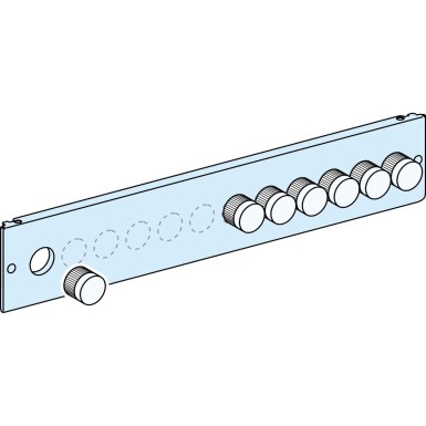 LVS03914 - Esiplaat, PrismaSeT P ja G, 12 surunupule/lampidele, diameeter 22 mm väljalõikega, 2M, W600/W650 - Schneider Electric - Esiplaat, PrismaSeT P ja G, 12 surunupule/lampidele, diameeter 22 mm väljalõikega, 2M, W600/W650 - Schneider Electric - 0