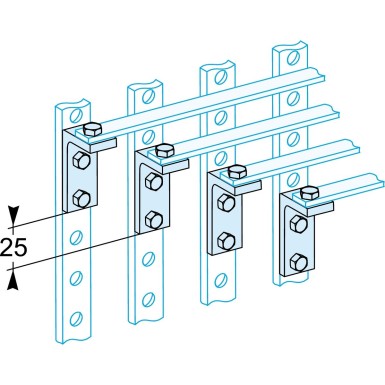 LVS04190 - Linergy - vaskkinnitused tagumise kiirgussõlme ühendamiseks - 250A - Schneider Electric - Linergy - vaskkinnitused tagumise kiirgussõlme ühendamiseks - 250A - Schneider Electric - 0