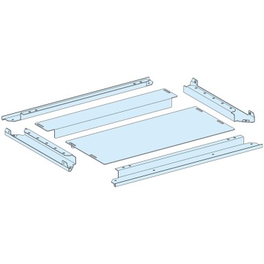 LVS08496 - Torustikuplaat, PrismaSeT P, kaheosaline torustikuplaat, korpusele W650mm, D400mm, IP31, valge, RAL 9003 - Schneider Electric - Torustikuplaat, PrismaSeT P, kaheosaline torustikuplaat, korpusele W650mm, D400mm, IP31, valge, RAL 9003 - Schneider Electric - 0