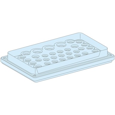 LVS08898 - Torustikuplaat, PrismaSeT G, koputuste tüüp, 39 sisselaskeava diameetriga 7 kuni 26MM, isoleeritud, otsekinnitus, IP55, valge, RAL 9003 - Schneider Electric - Torustikuplaat, PrismaSeT G, koputuste tüüp, 39 sisselaskeava diameetriga 7 kuni 26MM, isoleeritud, otsekinnitus, IP55, valge, RAL 9003 - Schneider Electric - 0