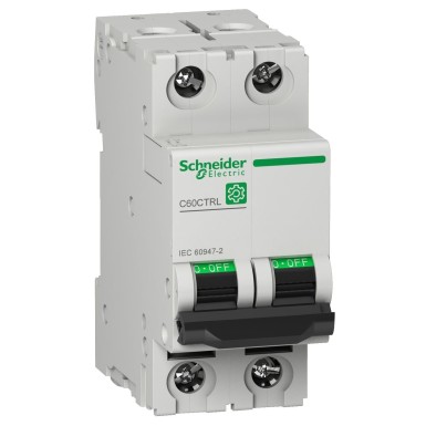 M9C02402 - Minikaitselüliti (MCB), Multi9 C60CTRL, 2P, 2A, Z-kõver, 100kA (IEC/EN 60947-2) - Schneider Electric - Minikaitselüliti (MCB), Multi9 C60CTRL, 2P, 2A, Z-kõver, 100kA (IEC/EN 60947-2) - Schneider Electric - 0