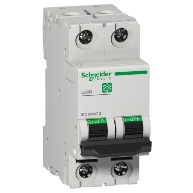 M9F10216 - Minikaitselüliti (MCB), Multi9 C60N, 2P, 16A, B-kõver, 10kA (IEC/EN 60947-2) - Schneider Electric - Minikaitselüliti (MCB), Multi9 C60N, 2P, 16A, B-kõver, 10kA (IEC/EN 60947-2) - Schneider Electric - 0