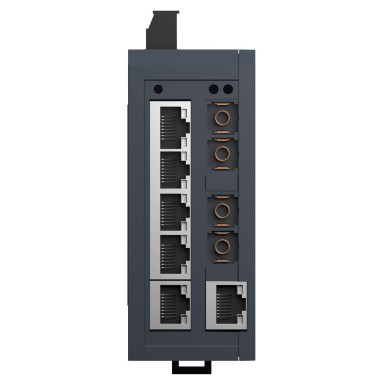 MCSESU083F2CS0 - Modicon Standard Unmanaged Switch 6 porti vaskvõrgule + 2 porti ühemoodilisele valguskaablile - Schneider Electric - Modicon Standard Unmanaged Switch 6 porti vaskvõrgule + 2 porti ühemoodilisele valguskaablile - Schneider Electric - 1