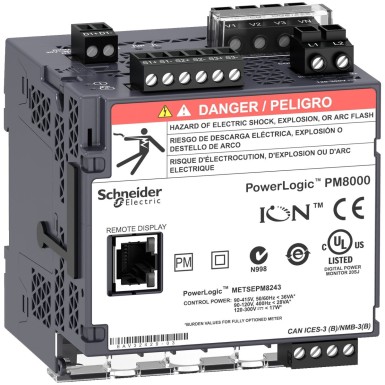 METSEPM8213 - PowerLogic PM8000 PM8213 LV DC DIN rööbasteele paigaldatav mõõtja vahepealne mõõtmine - Schneider Electric - PowerLogic PM8000 PM8213 LV DC DIN rööbasteele paigaldatav mõõtja vahepealne mõõtmine - Schneider Electric - 0