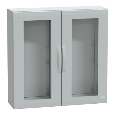 NSYPLA10103TG - Põrandal seisev polüesterkapp, Thalassa PLA, klaasitud uks, täielikult suletud, 1000x1000x320mm, IP65, IK08 - Schneider Electric - Põrandal seisev polüesterkapp, Thalassa PLA, klaasitud uks, täielikult suletud, 1000x1000x320mm, IP65, IK08 - Schneider Electric - 0