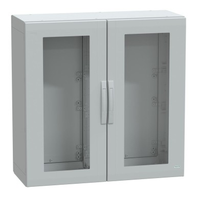 NSYPLA10104TG - Põrandal seisev polüesterkapp, Thalassa PLA, klaasitud uks, täielikult suletud, 1000x1000x420mm, IP65, IK08 - Schneider Electric - Põrandal seisev polüesterkapp, Thalassa PLA, klaasitud uks, täielikult suletud, 1000x1000x420mm, IP65, IK08 - Schneider Electric - 0