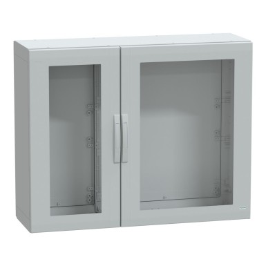 NSYPLA10124TG - Põrandal seisev polüesterkapp, Thalassa PLA, klaasitud uks, täielikult suletud, 1000x1250x420mm, IP65, IK08 - Schneider Electric - Põrandal seisev polüesterkapp, Thalassa PLA, klaasitud uks, täielikult suletud, 1000x1250x420mm, IP65, IK08 - Schneider Electric - 0