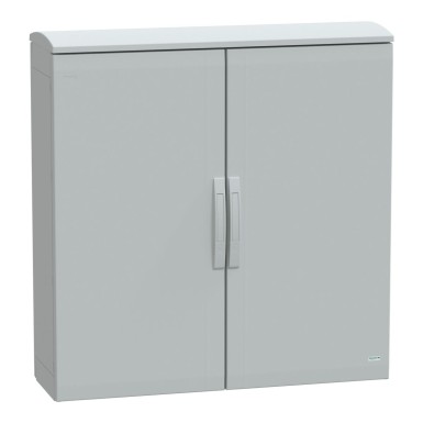 NSYPLAT10103G - Põrandal seisev polüesterkapp, Thalassa PLA, tavaline uks, ventileeritav katusealune, 1000x1000x320mm, IP44, IK10 - Schneider Electric - Põrandal seisev polüesterkapp, Thalassa PLA, tavaline uks, ventileeritav katusealune, 1000x1000x320mm, IP44, IK10 - Schneider Electric - 0