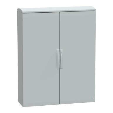 NSYPLAT12103G - Põrandal seisev polüesterkapp, Thalassa PLA, tavaline uks, ventileeritav varikatus, 1250x1000x320mm, IP44, IK10 - Schneider Electric - Põrandal seisev polüesterkapp, Thalassa PLA, tavaline uks, ventileeritav varikatus, 1250x1000x320mm, IP44, IK10 - Schneider Electric - 0