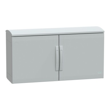 NSYPLAT5103G - Põrandal seisev polüesterkapp, Thalassa PLA, tavaline uks, ventileeritav varikatus, 500x1000x320mm, IP44, IK10 - Schneider Electric - Põrandal seisev polüesterkapp, Thalassa PLA, tavaline uks, ventileeritav varikatus, 500x1000x320mm, IP44, IK10 - Schneider Electric - 0