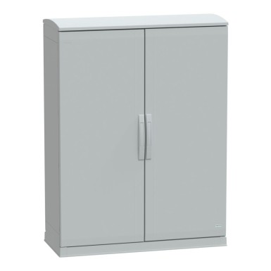 NSYPLAZT12104G - Põrandal seisev polüesterkapp, Thalassa PLA, avatud põhi, ventileeritav varikatus, 1250x1000x420mm, IP44, IK10 - Schneider Electric - Põrandal seisev polüesterkapp, Thalassa PLA, avatud põhi, ventileeritav varikatus, 1250x1000x420mm, IP44, IK10 - Schneider Electric - 0