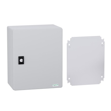 NSYPLM3025PG - Seinale paigaldatav polüesterkapp, Thalassa PLM, tavaline uks, metallplaadiga, 308x255x160mm, IP66, IK10, RAL 7035 - Schneider Electric - Seinale paigaldatav polüesterkapp, Thalassa PLM, tavaline uks, metallplaadiga, 308x255x160mm, IP66, IK10, RAL 7035 - Schneider Electric - 1