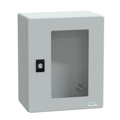 NSYPLM3025TG - Seinale paigaldatav polüesterkapp, Thalassa PLM, klaasitud uks, 308x255x160mm, IP66, IK08, RAL 7035 - Schneider Electric - Seinale paigaldatav polüesterkapp, Thalassa PLM, klaasitud uks, 308x255x160mm, IP66, IK08, RAL 7035 - Schneider Electric - 0