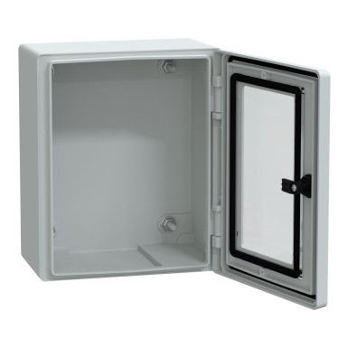 NSYPLM3025TG - Seinale paigaldatav polüesterkapp, Thalassa PLM, klaasitud uks, 308x255x160mm, IP66, IK08, RAL 7035 - Schneider Electric - Seinale paigaldatav polüesterkapp, Thalassa PLM, klaasitud uks, 308x255x160mm, IP66, IK08, RAL 7035 - Schneider Electric - 1