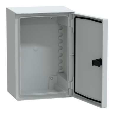 NSYPLM32G - Seinale paigaldatav ABS + PC korpus, Thalassa PLM, tavaline uks, 310x215x160mm, IP66, IK10, RAL 7035 - Schneider Electric - Seinale paigaldatav ABS + PC korpus, Thalassa PLM, tavaline uks, 310x215x160mm, IP66, IK10, RAL 7035 - Schneider Electric - 1