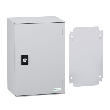 NSYPLM32PG - Seinale paigaldatav ABS + PC korpus, Thalassa PLM, tavaline uks, metallplaadiga, 310x215x160mm, IP66, IK10, RAL 7035 - Schneider Electric - Seinale paigaldatav ABS + PC korpus, Thalassa PLM, tavaline uks, metallplaadiga, 310x215x160mm, IP66, IK10, RAL 7035 - Schneider Electric - 1