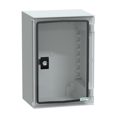 NSYPLM32TG - Seinale paigaldatav ABS + PC korpus, Thalassa PLM, klaasitud uks, 310x215x160mm, IP66, IK10, RAL 7035 - Schneider Electric - Seinale paigaldatav ABS + PC korpus, Thalassa PLM, klaasitud uks, 310x215x160mm, IP66, IK10, RAL 7035 - Schneider Electric - 0