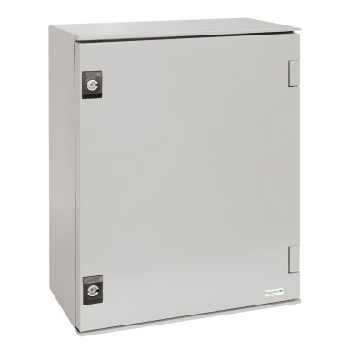 NSYPLM43BG - Seinale paigaldatav polüesterkapp, Thalassa PLM, tavaline uks, bakeliitplaadiga, 430x330x200mm, IP66, IK10, RAL 7035 - Schneider Electric - Seinale paigaldatav polüesterkapp, Thalassa PLM, tavaline uks, bakeliitplaadiga, 430x330x200mm, IP66, IK10, RAL 7035 - Schneider Electric - 0