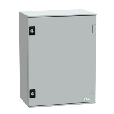 NSYPLM43G - Seinale paigaldatav polüesterkapp, Thalassa PLM, tavaline uks, 430x330x200mm, IP66, IK10, RAL 7035 - Schneider Electric - Seinale paigaldatav polüesterkapp, Thalassa PLM, tavaline uks, 430x330x200mm, IP66, IK10, RAL 7035 - Schneider Electric - 0