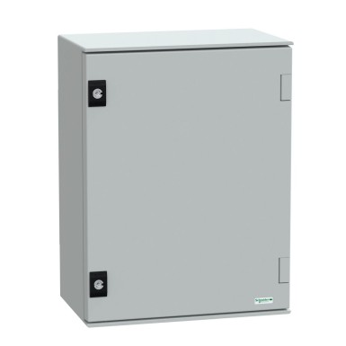 NSYPLM43PG - Seinale paigaldatav polüesterkapp, Thalassa PLM, tavaline uks, metallplaadiga, 430x330x200mm, IP66, IK10, RAL 7035 - Schneider Electric - Seinale paigaldatav polüesterkapp, Thalassa PLM, tavaline uks, metallplaadiga, 430x330x200mm, IP66, IK10, RAL 7035 - Schneider Electric - 0