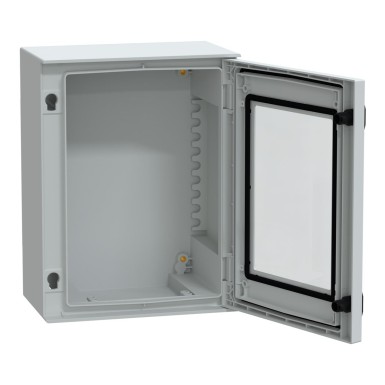 NSYPLM54TG - Seinale paigaldatav polüesterkapp, Thalassa PLM, klaasitud uks, 530x430x200mm, IP66, IK08, RAL 7035 - Schneider Electric - Seinale paigaldatav polüesterkapp, Thalassa PLM, klaasitud uks, 530x430x200mm, IP66, IK08, RAL 7035 - Schneider Electric - 1