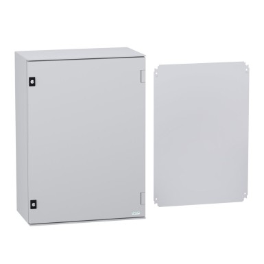 NSYPLM75PG - Seinale paigaldatav polüesterkapp, Thalassa PLM, tavaline uks, metallplaadiga, 747x536x300mm, IP66, IK10, RAL 7035 - Schneider Electric - Seinale paigaldatav polüesterkapp, Thalassa PLM, tavaline uks, metallplaadiga, 747x536x300mm, IP66, IK10, RAL 7035 - Schneider Electric - 1