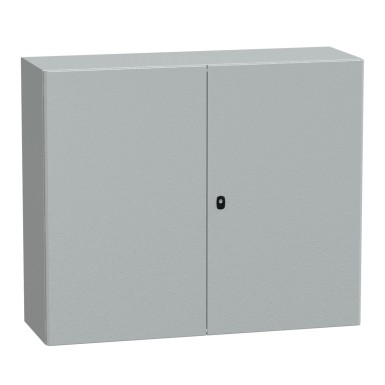 NSYS3D101240D - Seinale paigaldatav teraskapp, Spacial S3D, kahekordne tavaline uks, ilma paigaldusplaadita, 1000x1200x400mm, IP55, IK10 - Schneider Electric - Seinale paigaldatav teraskapp, Spacial S3D, kahekordne tavaline uks, ilma paigaldusplaadita, 1000x1200x400mm, IP55, IK10 - Schneider Electric - 0