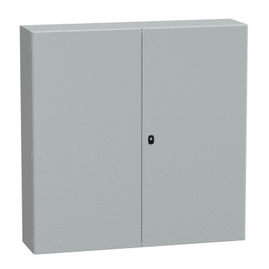 NSYS3D121230D - Seinale paigaldatav teraskapp, Spacial S3D, kahekordne tavaline uks, ilma paigaldusplaadita, 1200x1200x300mm, IP55, IK10 - Schneider Electric - Seinale paigaldatav teraskapp, Spacial S3D, kahekordne tavaline uks, ilma paigaldusplaadita, 1200x1200x300mm, IP55, IK10 - Schneider Electric - 0