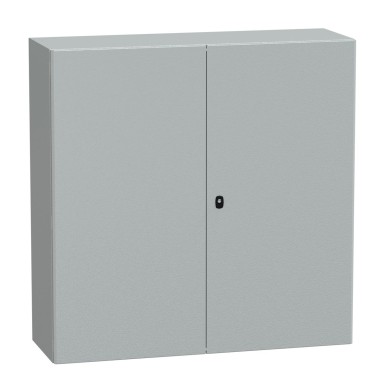 NSYS3D121240D - Seinale paigaldatav teraskapp, Spacial S3D, kahekordne tavaline uks, ilma paigaldusplaadita, 1200x1200x400mm, IP55, IK10 - Schneider Electric - Seinale paigaldatav teraskapp, Spacial S3D, kahekordne tavaline uks, ilma paigaldusplaadita, 1200x1200x400mm, IP55, IK10 - Schneider Electric - 0