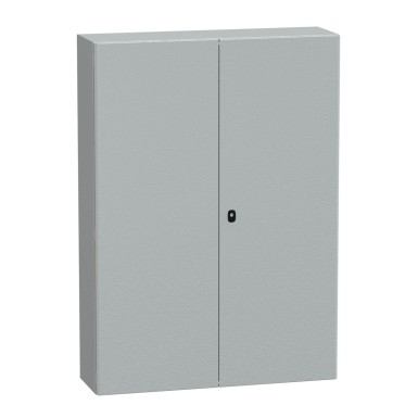 NSYS3D141030DP - Seinale paigaldatav teraskapp, Spacial S3D, kahekordne tavaline uks, paigaldusplaadiga, 1400x1000x300mm, IP55, IK10 - Schneider Electric - Seinale paigaldatav teraskapp, Spacial S3D, kahekordne tavaline uks, paigaldusplaadiga, 1400x1000x300mm, IP55, IK10 - Schneider Electric - 0