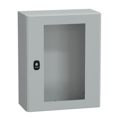 NSYS3D5420T - Seinale paigaldatav teraskapp, Spacial S3D, läbipaistev uks, ilma paigaldusplaadita, 500x400x200mm, IP66, IK08 - Schneider Electric - Seinale paigaldatav teraskapp, Spacial S3D, läbipaistev uks, ilma paigaldusplaadita, 500x400x200mm, IP66, IK08 - Schneider Electric - 0