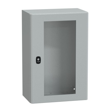 NSYS3D6425T - Seinale paigaldatav teraskapp, Spacial S3D, läbipaistev uks, ilma paigaldusplaadita, 600x400x250mm, IP66, IK08 - Schneider Electric - Seinale paigaldatav teraskapp, Spacial S3D, läbipaistev uks, ilma paigaldusplaadita, 600x400x250mm, IP66, IK08 - Schneider Electric - 0