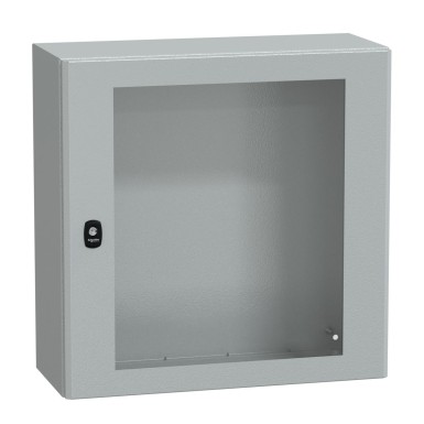 NSYS3D6625T - Seinale paigaldatav teraskapp, Spacial S3D, läbipaistev uks, ilma paigaldusplaadita, 600x600x250mm, IP66, IK08 - Schneider Electric - Seinale paigaldatav teraskapp, Spacial S3D, läbipaistev uks, ilma paigaldusplaadita, 600x600x250mm, IP66, IK08 - Schneider Electric - 0