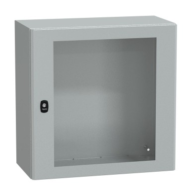 NSYS3D6630T - Seinale paigaldatav teraskapp, Spacial S3D, läbipaistev uks, ilma paigaldusplaadita, 600x600x300mm, IP66, IK08 - Schneider Electric - Seinale paigaldatav teraskapp, Spacial S3D, läbipaistev uks, ilma paigaldusplaadita, 600x600x300mm, IP66, IK08 - Schneider Electric - 0