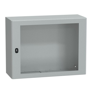 NSYS3D6830T - Seinale paigaldatav teraskapp, Spacial S3D, läbipaistev uks, ilma paigaldusplaadita, 600x800x300mm, IP66, IK08 - Schneider Electric - Seinale paigaldatav teraskapp, Spacial S3D, läbipaistev uks, ilma paigaldusplaadita, 600x800x300mm, IP66, IK08 - Schneider Electric - 0