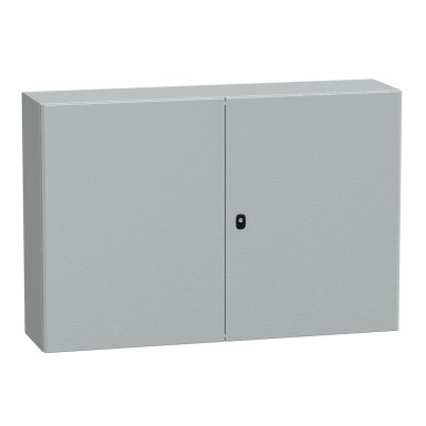 NSYS3D81230D - Seinale paigaldatav teraskapp, Spacial S3D, kahekordne tavaline uks, ilma paigaldusplaadita, 800x1200x300mm, IP55, IK10 - Schneider Electric - Seinale paigaldatav teraskapp, Spacial S3D, kahekordne tavaline uks, ilma paigaldusplaadita, 800x1200x300mm, IP55, IK10 - Schneider Electric - 0