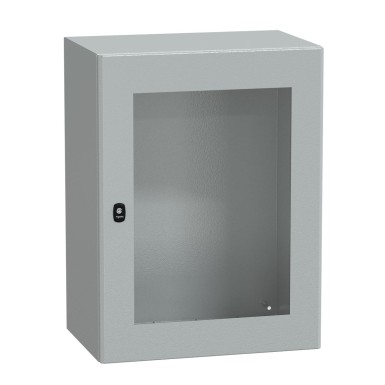 NSYS3D8640T - Seinale paigaldatav teraskapp, Spacial S3D, läbipaistev uks, ilma paigaldusplaadita, 800x600x400mm, IP66, IK08 - Schneider Electric - Seinale paigaldatav teraskapp, Spacial S3D, läbipaistev uks, ilma paigaldusplaadita, 800x600x400mm, IP66, IK08 - Schneider Electric - 0