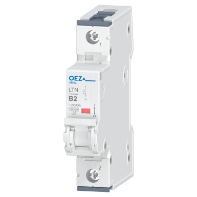 OEZ:41634 - In 2 A, Ue AC 230/400 V / DC 72 V, karakteristik B, 1-pooluseline, Icn 10 kA - OEZ - In 2 A, Ue AC 230/400 V / DC 72 V, karakteristik B, 1-pooluseline, Icn 10 kA - OEZ - 0