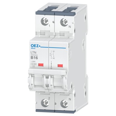 OEZ:41685 - 16 A, Ue AC 230 V / DC 72 V, karakteristik B, 1+N-poolus, Icn 10 kA - OEZ - 16 A, Ue AC 230 V / DC 72 V, karakteristik B, 1+N-poolus, Icn 10 kA - OEZ - 0