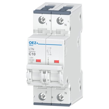 OEZ:41696 - In 10 A, Ue AC 230 V / DC 72 V, karakteristik C, 1+N-poolus, Icn 10 kA - OEZ - In 10 A, Ue AC 230 V / DC 72 V, karakteristik C, 1+N-poolus, Icn 10 kA - OEZ - 0