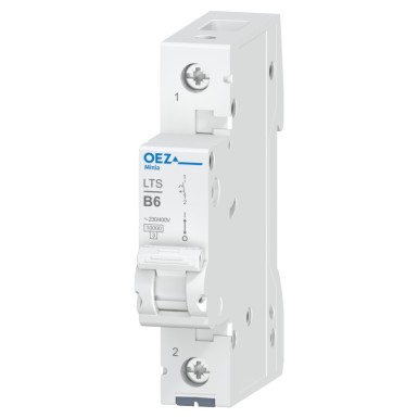 OEZ:41955 - In 6 A, Ue AC 230/400 V / DC 60 V, karakteristik B, 1-pooluseline, Icn 10 kA - OEZ - In 6 A, Ue AC 230/400 V / DC 60 V, karakteristik B, 1-pooluseline, Icn 10 kA - OEZ - 0