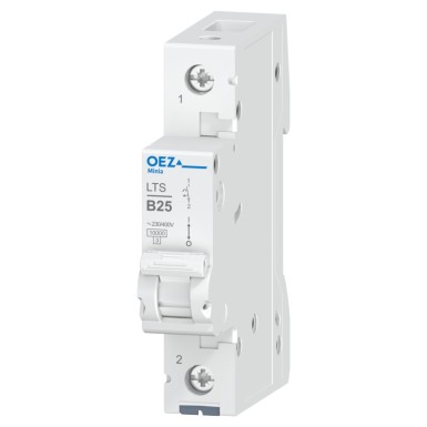 OEZ:41961 - In 25 A, Ue AC 230/400 V / DC 60 V, karakteristik B, 1-pooluseline, Icn 10 kA - OEZ - In 25 A, Ue AC 230/400 V / DC 60 V, karakteristik B, 1-pooluseline, Icn 10 kA - OEZ - 0