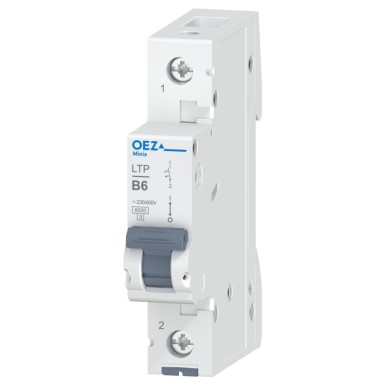 OEZ:42192 - In 6 A, Ue AC 230/400 V / DC 60 V, karakteristik B, 1-pooluseline, Icn 6 kA - OEZ - In 6 A, Ue AC 230/400 V / DC 60 V, karakteristik B, 1-pooluseline, Icn 6 kA - OEZ - 0