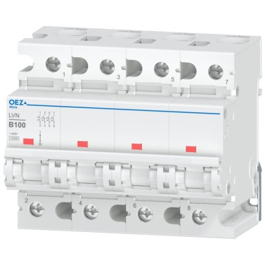 OEZ:42283 - 100 A, Ue AC 230/400 V / DC 288 V, karakteristik B, 4-pooluseline, Icn 10 kA - OEZ - 100 A, Ue AC 230/400 V / DC 288 V, karakteristik B, 4-pooluseline, Icn 10 kA - OEZ - 0